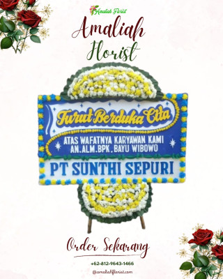 Papan Bunga Duka di Sekip